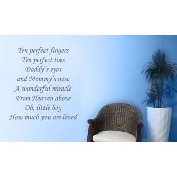 Ten perfect fingers Vinyl Wall Art Wallpaper