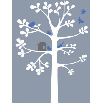 Winter Tree Vinyl Wall Art Wallpaper