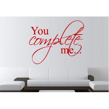 You complete me Vinyl Wall Art Wallpaper